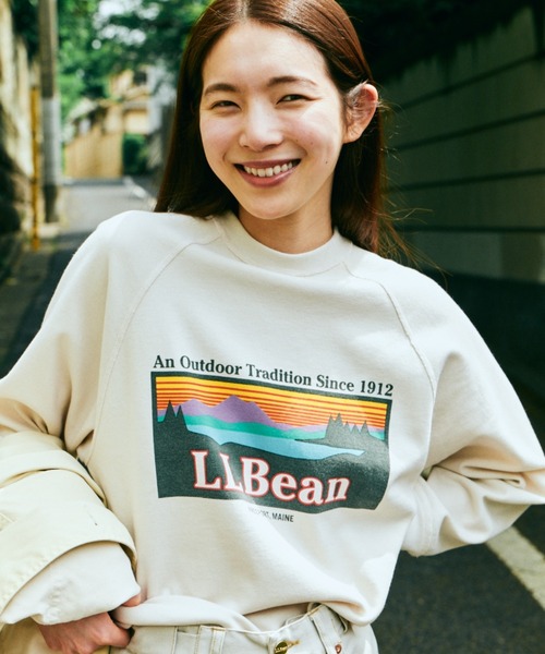 エルエルビーン トレーナー グレー ◇L．L．Bean（エルエルビーン）クルーネックスウェットシャツ