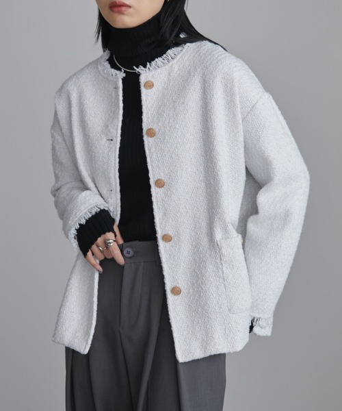 Aunt Marie's（アントマリーズ） ノーカラージャケット FREE