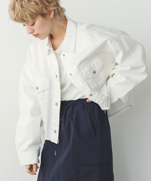 hunch（ハンチ） デニムジャケット gジャン デニム/ツイル ショート