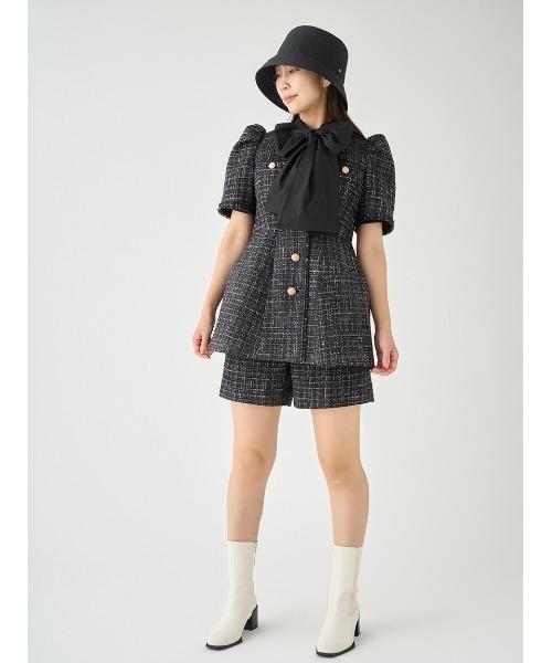 CELFORD ノーカラージャケット　オフホワイト　新品未使用 楽天市場】【SALE／50%OFF】ノーカラーペプラムジャケット