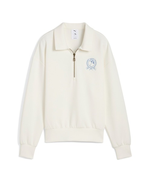 トレーナー スウェット PUMA プーマ ウィメンズ ゴルフ PUMA x ARNOLD PALMER カラード クォータージップ トップス レディー PUMA トレーナー スウェット プーマ ウィメンズ ゴルフ x ARNOLD