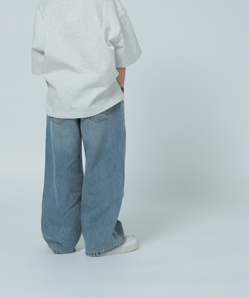 ローリーズファーム　M 新品 LOWRYS FARM パンツ デニムイージーパンツ 318890 キッズ 子供服
