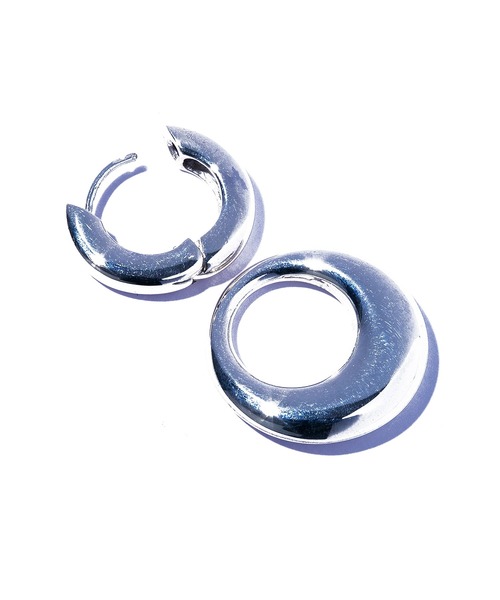 ピアス 「quip queint」trive double hoop pierce/ボウリング ダブル フープ ピアス QU178 レディースの画像