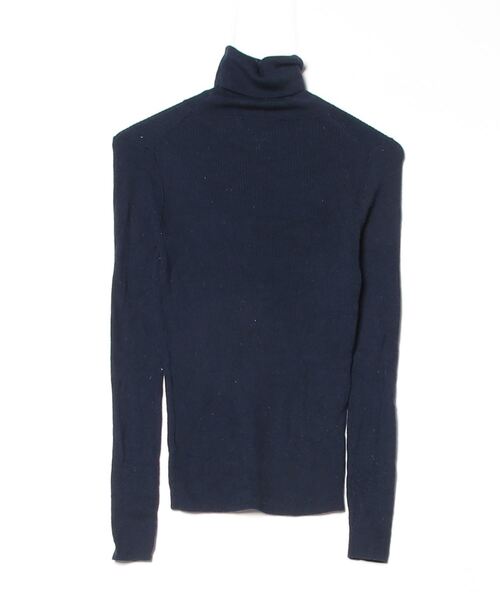 「SLOBE IENA」 タートルネックニット - ネイビー レディース_画像2