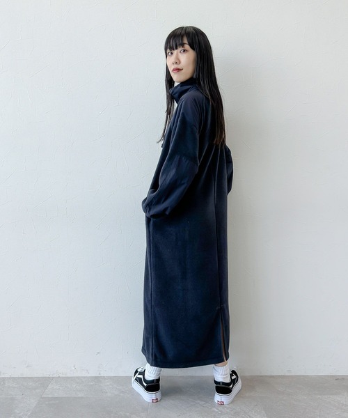 niko and…（ニコアンド） 長袖ワンピース LARGE ネイビー レディース