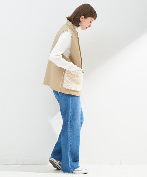 「B.C STOCK」 「Simplicite」タートルネックニット FREE ウッド レディース_画像9