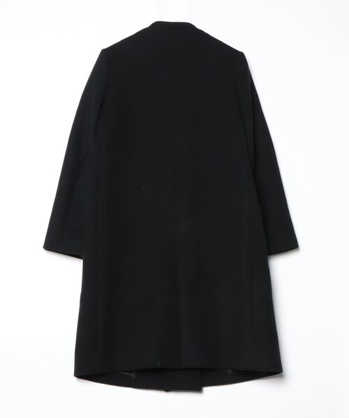 UNITED TOKYO ブラックロングコート サイズ2 UNITED TOKYO（ユナイテッドトウキョウ） ノーカラーコート 2 ブラック