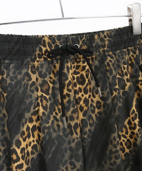 GLIMCLAP パンツ mp13553- Leopard ＆ handwriting pattern easy pants