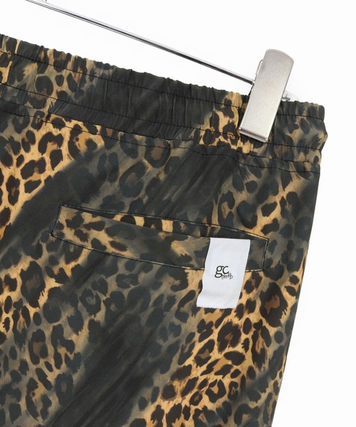 GLIMCLAP パンツ mp13553- Leopard ＆ handwriting pattern easy pants