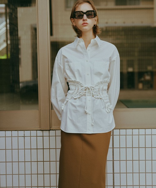 ニット セーター BOUSSOLE / クロシェ ベルト「ESTNATION EXCLUSIVE」 レディース boussole ニット セーター BOUSSOLE / クロシェ ベルト