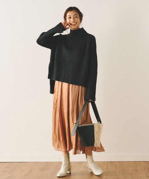 「Droite lautreamont」 長袖ニット M ピンク レディース_画像9