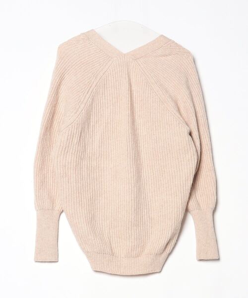 SLOBE IENA（スローブイエナ） Vネックニット - ベージュ レディース