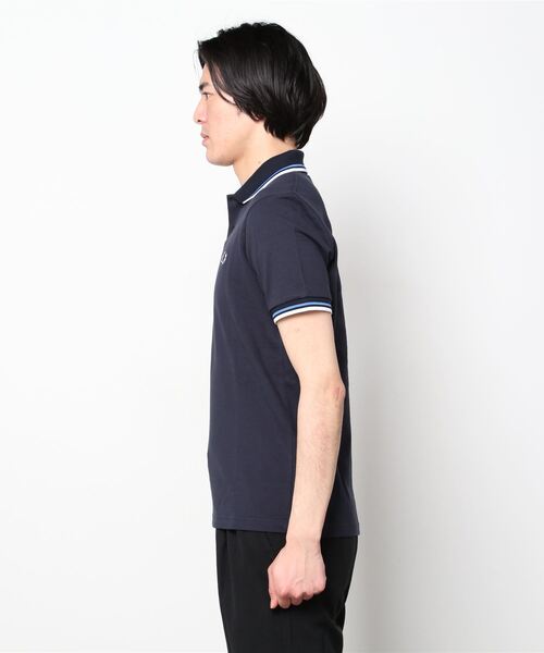 FRED PERRY ネイビー ポロシャツ 半袖 UK 10 FRED PERRY 半袖ポロシャツ XXL/ネイビー UK フレッドペリー