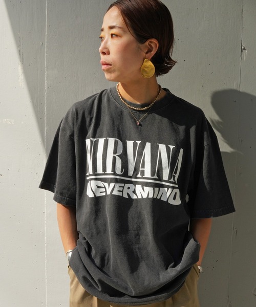 tシャツ GOOD ROCK SPEED×MANASTASH(グッドロックスピード×マナスタッシュ)　別注 NIRVANA コラボTシャツ「メンズ・ウ