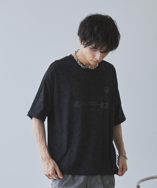 Spielio tシャツ Vintage like Vneck game T-shirt/ ヴィンテージ