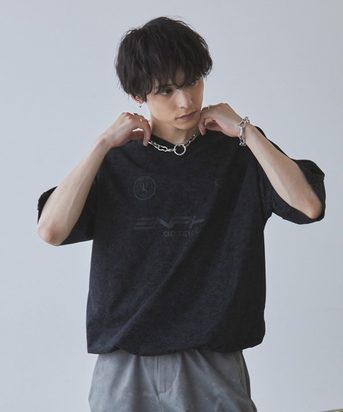 Spielio tシャツ Vintage like Vneck game T-shirt/ ヴィンテージ