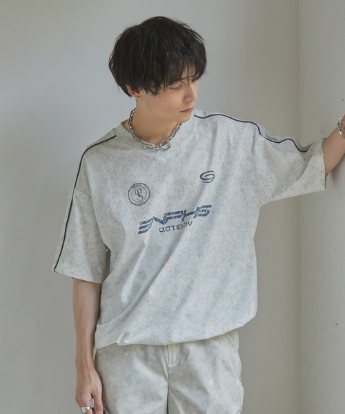 Spielio tシャツ 「Spielio」 Vintage like Vneck game T-shirt