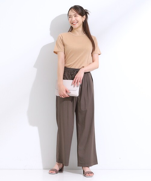 DRESKIP（ドレスキップ） tシャツ 半袖 「S-LL」大人のラメ感 テレコ