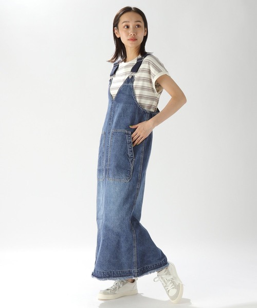 niko and... ジャンパーワークサロペスカート　ニコアンド　デニム niko and（ニコアンド）の「[niko and JEANS 2023SS