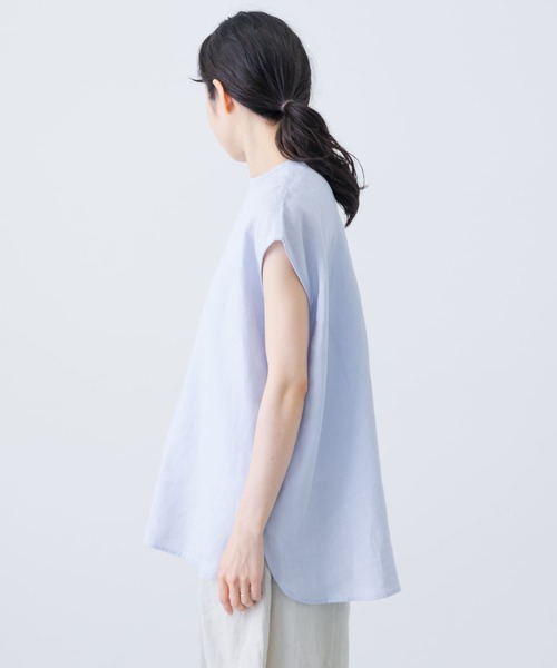 かぐれ tシャツ リネンフレンチクルーネック レディース