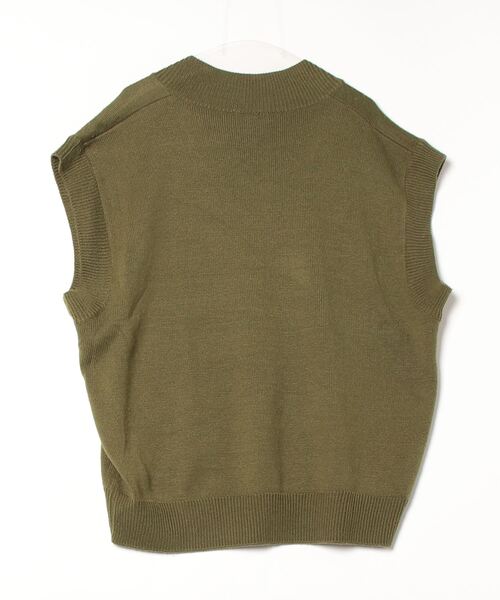「nana」 Vネックニット - グリーン メンズ_画像2