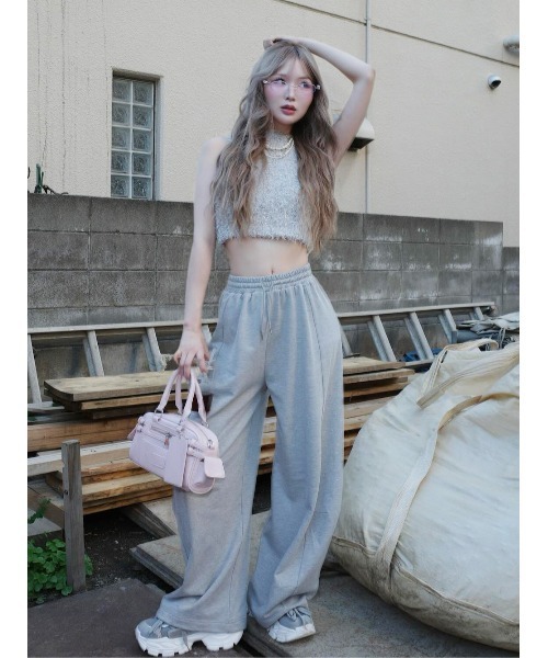 シャイニーバレルスウェットパンツ darich ダーリッチ ピンク fs