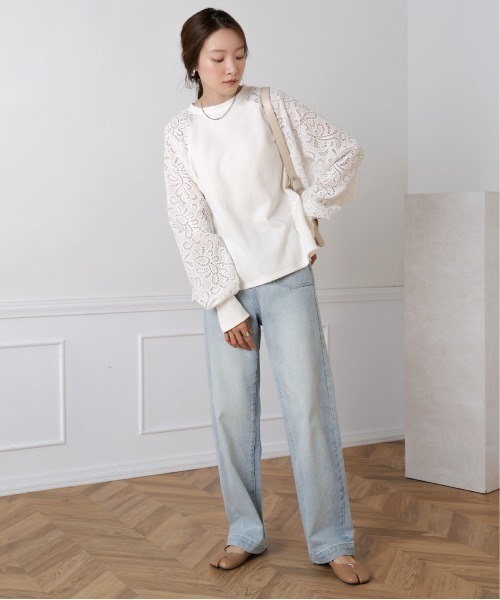 BAB（バブ） スウェットカットソー FREE オフホワイト レディース