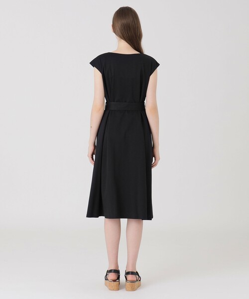 BLUE LABEL CRESTBRIDGE 】クリアポンチサイドチェックワンピ BLUE LABEL / BLACK LABEL CRESTBRIDGE｜バックチェック切替