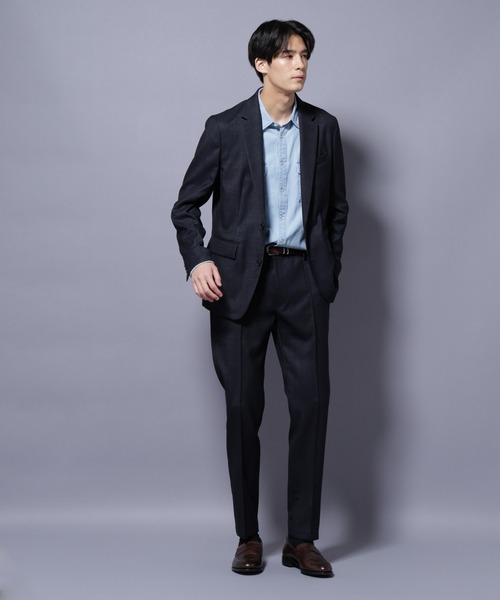 NANO universe スラックス 「N TROUSERS PREMIUM」ウールデニム
