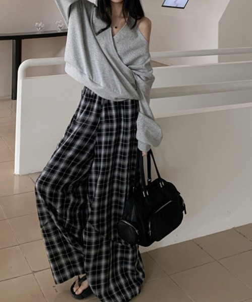 トレーナー スウェット カシュクールオフショルルーズトレーナー レディース deux amour トレーナー スウェット カシュクールオフショル