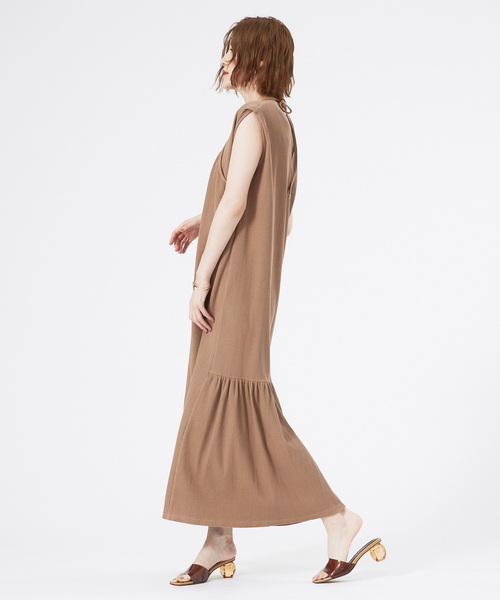 「abahouse mavie」 ノースリーブワンピース 36 サックスブルー レディース_画像6