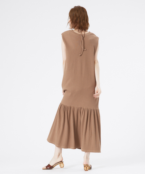 「abahouse mavie」 ノースリーブワンピース 36 サックスブルー レディース_画像7