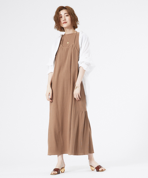 「abahouse mavie」 ノースリーブワンピース 36 サックスブルー レディース_画像9