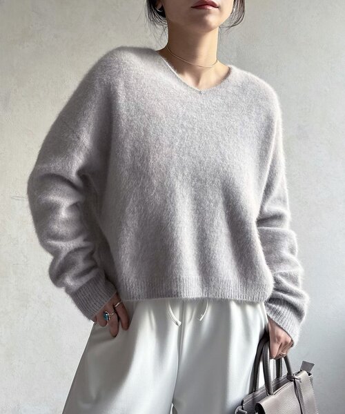 BEARDSLEY（ビアズリー） ニット セーター FOXウールVネックニット