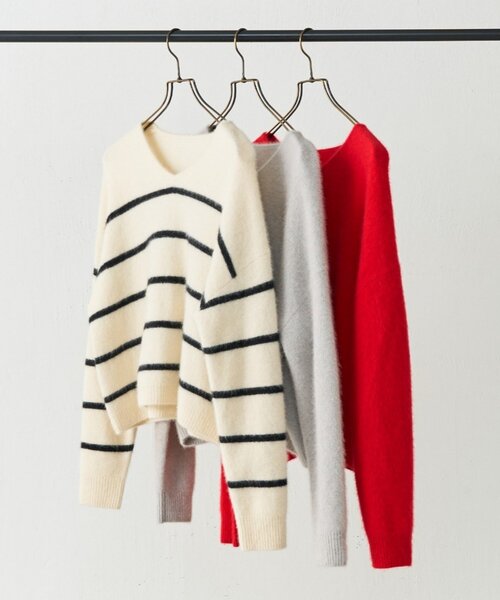 BEARDSLEY（ビアズリー） ニット セーター FOXウールVネックニット