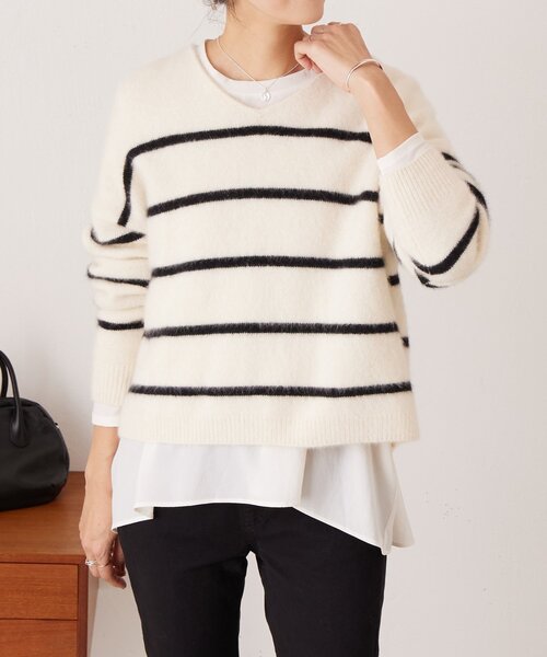 BEARDSLEY（ビアズリー） ニット セーター FOXウールVネックニット