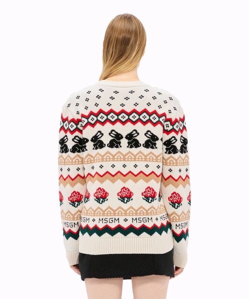 MSGM（エムエスジーエム） ニット セーター MSGM BUNNIES フェアアイル