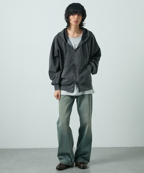 CIYOT パーカー 「CIYOT-シヨウト-」ヴィンテージ加工ケミカル