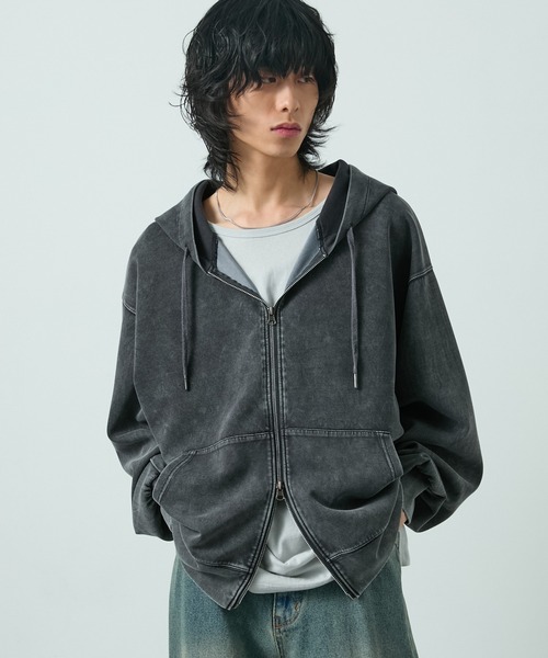 CIYOT パーカー 「CIYOT-シヨウト-」ヴィンテージ加工ケミカル