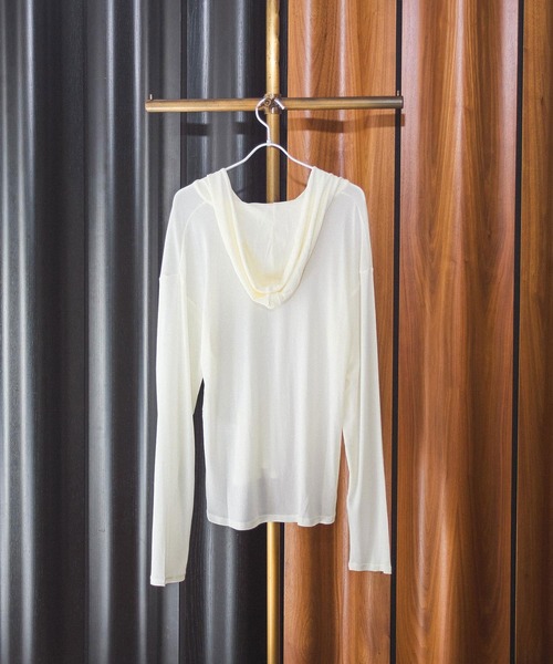 CHIGNON（シニヨン） tシャツ (CHIGNON)SHEER HOODIE PO レディース