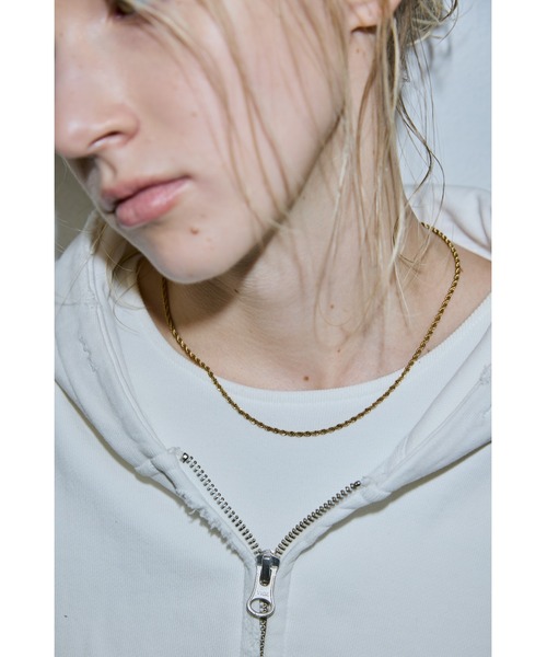 un/neu ネックレス ツイストチェーンネックレス / ステンレススチール 