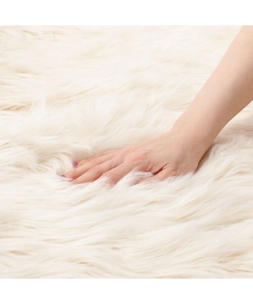 Francfranc（フランフラン） ラグ ラグマット ファーモ ラウンド ラグ