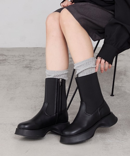 forksy.（フォルクシー） ブーツ 「forksy.」ボリュームソール