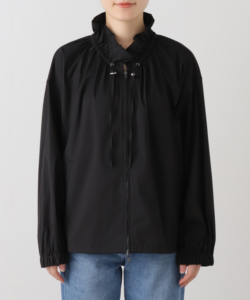 SLOBE IENA コート アウター CPウェザーギャザーネックブルゾン