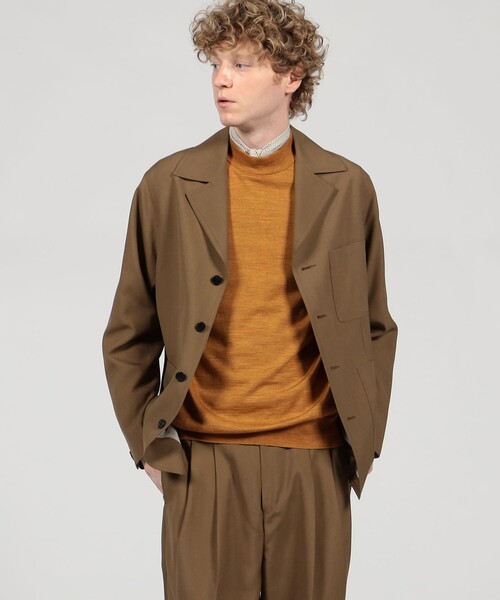 新品未使用タグ付✨️2,7万 ビームス ウールテーラードジャケット 50 茶色 TOMORROWLAND（トゥモローランド） ジャケット テーラードジャケット