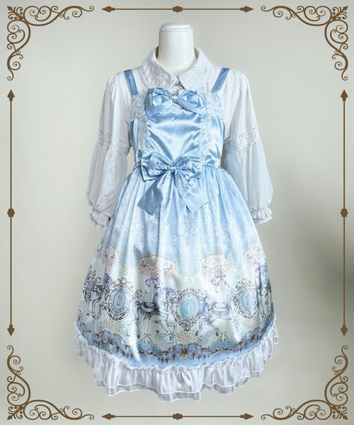 MAISON SELECT ワンピース 9D11 メリーゴーランド 後ろシャーリング