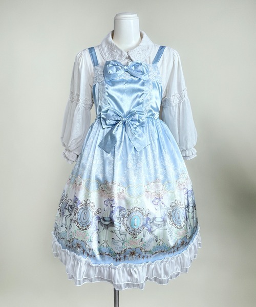 MAISON SELECT ワンピース 9D11 メリーゴーランド 後ろシャーリング