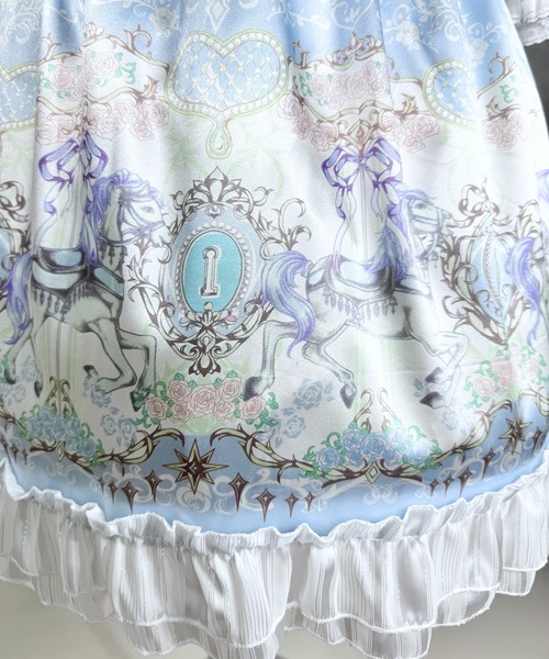 MAISON SELECT ワンピース 9D11 メリーゴーランド 後ろシャーリング