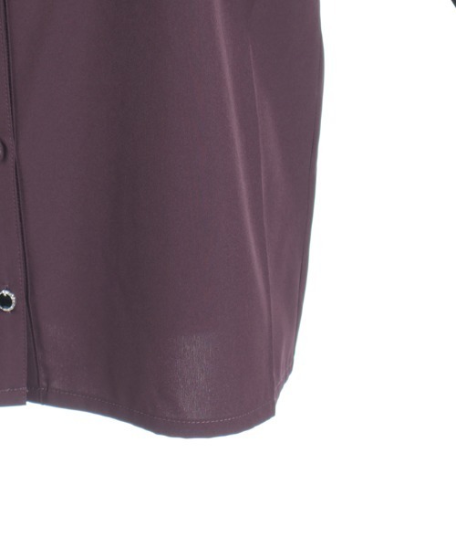 axes femme（アクシーズ ファム） ブラウス シャツ 金具付バイカラー