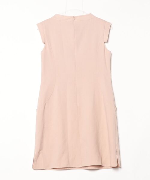 「FOXEY BOUTIQUE」 ノースリーブワンピース 38 ベージュ レディース_画像2